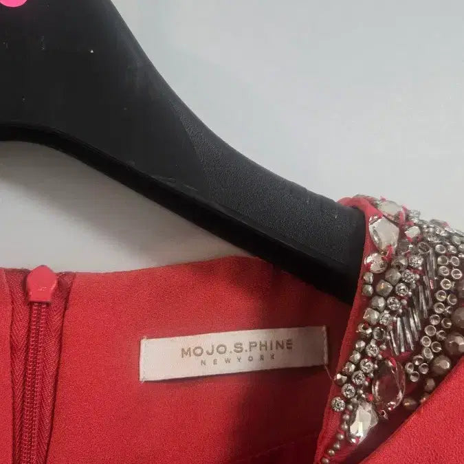 [BUNJANG] MOJO.S.PHINE New York Orange Coral Peplum Dress / MOJO.S.PHINE 뉴욕  오렌지 코랄 원피스