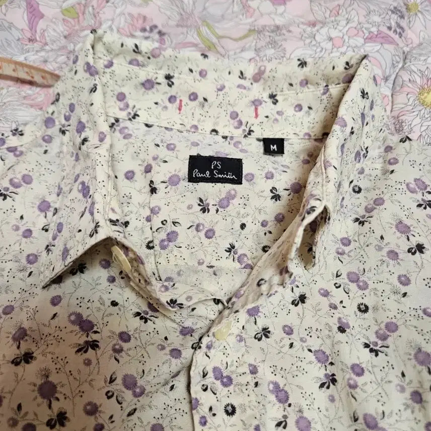 [BUNJANG] PS Paul Smith Vintage Floral Cotton Shirt - Ivory/Beige / [명품] 폴 스미스. 잔꽃무늬 플라워 셔츠