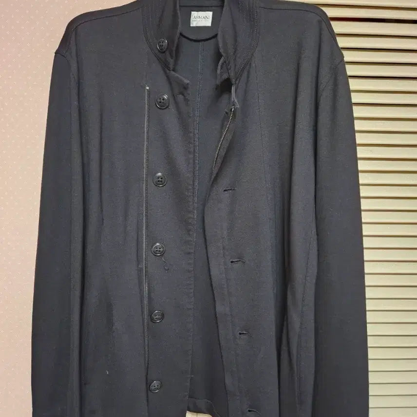 [BUNJANG] Armani Collezioni Wool-Cotton Blend China Collar Jacket / [명품] 아르마니 꼴레지오니 울-코튼 혼방 차이나카라 자켓