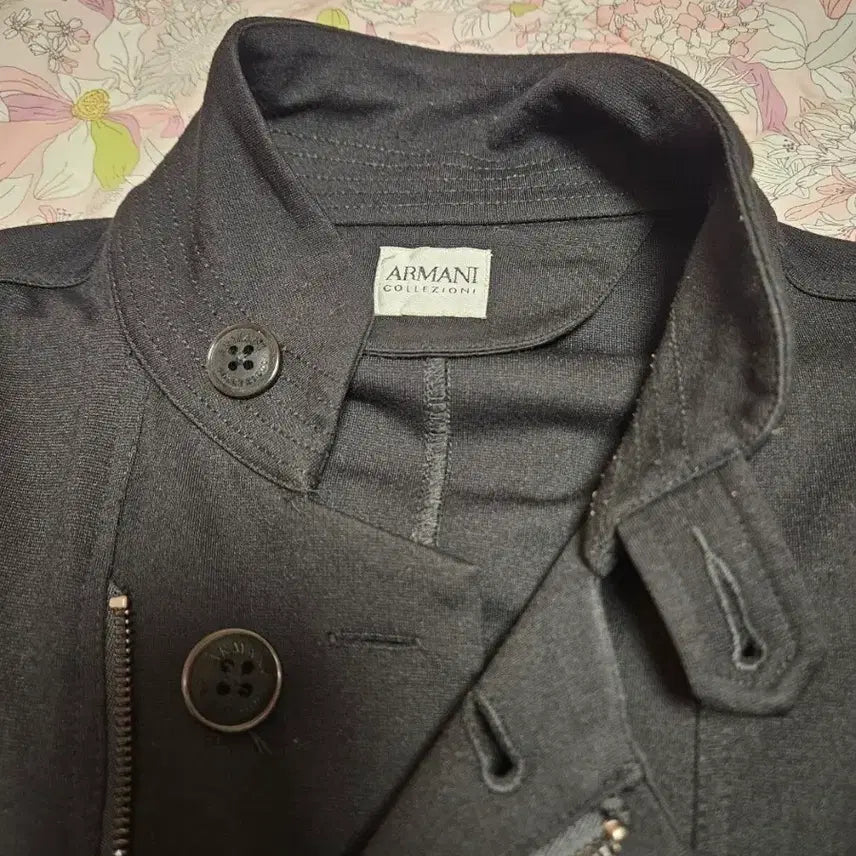 [BUNJANG] Armani Collezioni Wool-Cotton Blend China Collar Jacket / [명품] 아르마니 꼴레지오니 울-코튼 혼방 차이나카라 자켓