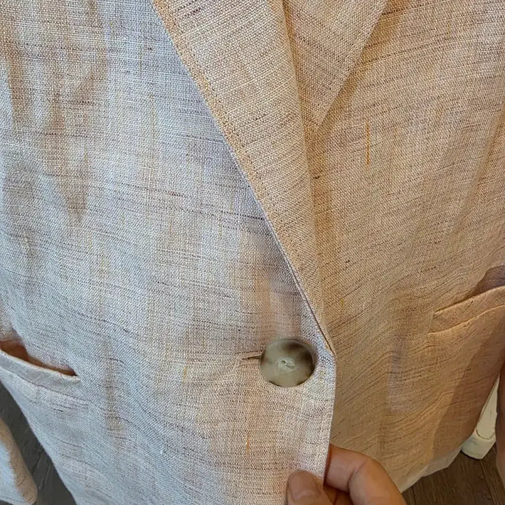[BUNJANG] OBZE Linen Blazer Jacket / 새상품 오브제 린넨 블레이저 자켓
