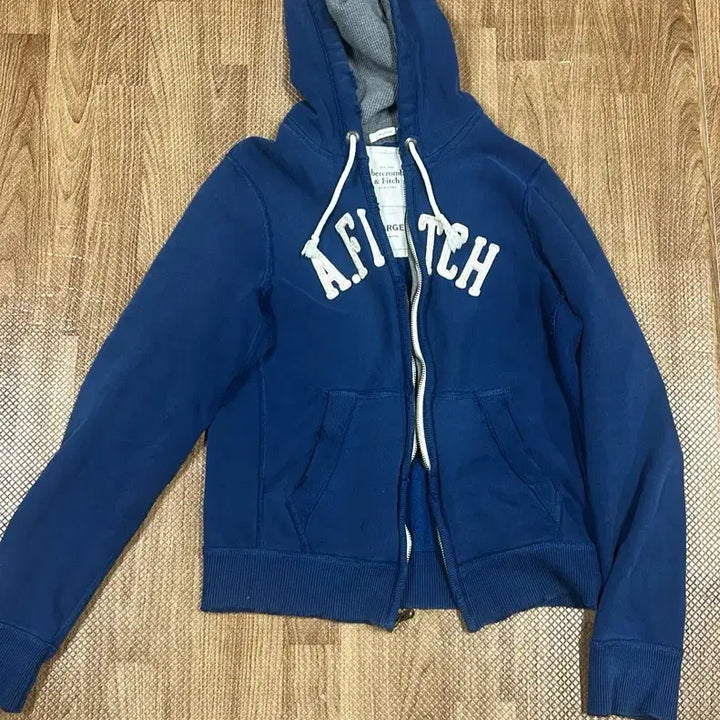 [BUNJANG] Abercrombie &amp; Fitch Navy Hoodie Zip-Up L / 아베크롬비 네이비 후드집업 L