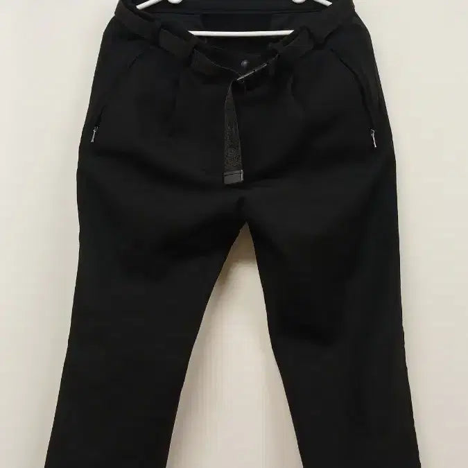 [BUNJANG] Kolon Black Belted Slacks / 코오롱 검정색 벨트 바지 슬랙스
