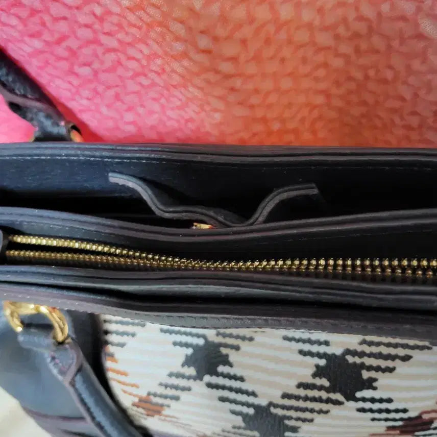 [BUNJANG] Daks Houndstooth Tote Bag Black / 닥스 하운즈투스 토트백 블랙