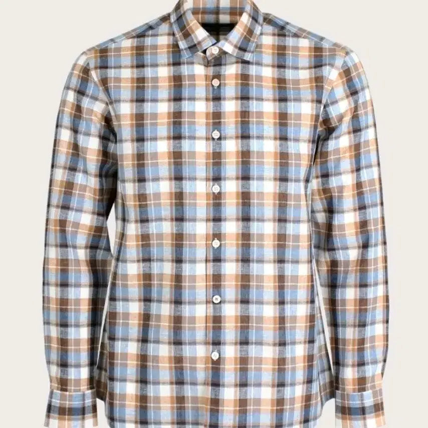 [BUNJANG] TREMOLO Checked Pattern Cotton Shirt 3XL (New) / TREMOLO115새제품택부착 미개봉미착용 체크 셔츠 3XL