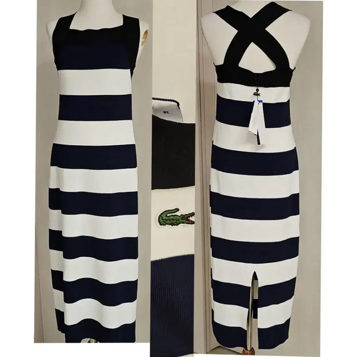 [BUNJANG] Lacoste Live Striped Dress Size 38 / 라코스테 라이브(38)스트라이프 원피스
