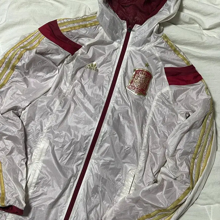 [BUNJANG] Adidas Spain Three Stripes Windbreaker / 아디다스 스페인 삼선 바람막이