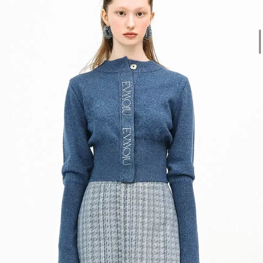 [BUNJANG] EVMOIU Blue Cardigan / EVMOIU 블루 가디건 에브모우