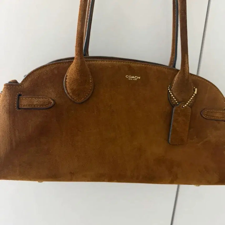 [BUNJANG] Coach Empire Carryall Bag 34 Brown Suede / 코치 엠파이어 캐리올 백 34 브라운