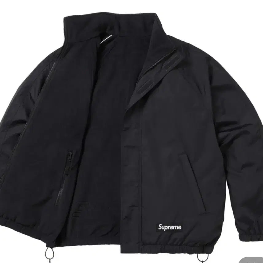 [BUNJANG] Supreme 25 FW 19Week Polartec Reversible Track Jacket Black M / 슈프림 25 FW 19Week 폴라텍 리버시블 트랙 자켓 블랙 M