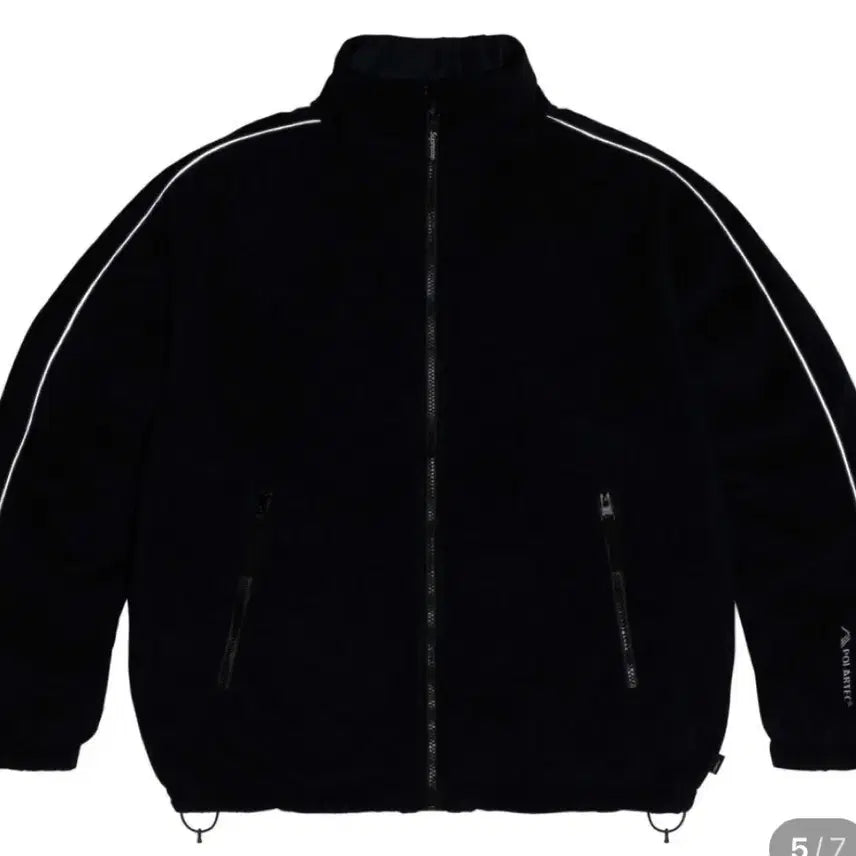 [BUNJANG] Supreme 25 FW 19Week Polartec Reversible Track Jacket Black M / 슈프림 25 FW 19Week 폴라텍 리버시블 트랙 자켓 블랙 M