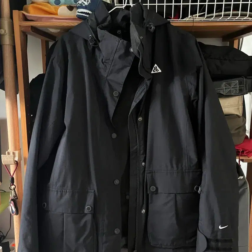 [BUNJANG] Nike ACG Black Windbreaker Jacket / 나이키 ACG 바람막이 구형 블랙 여성XL 남자100