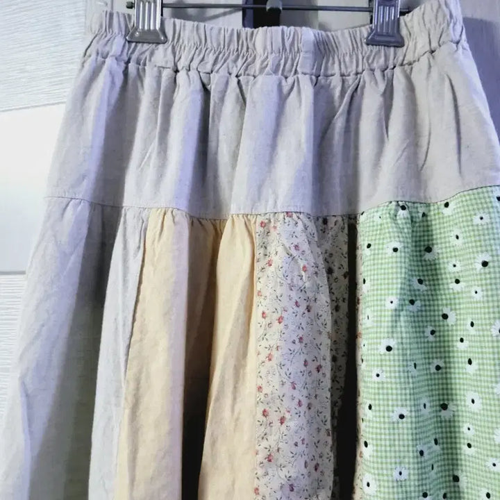 [BUNJANG] Lace Patchwork Long Skirt / 레이스  패치워크 롱 스커트