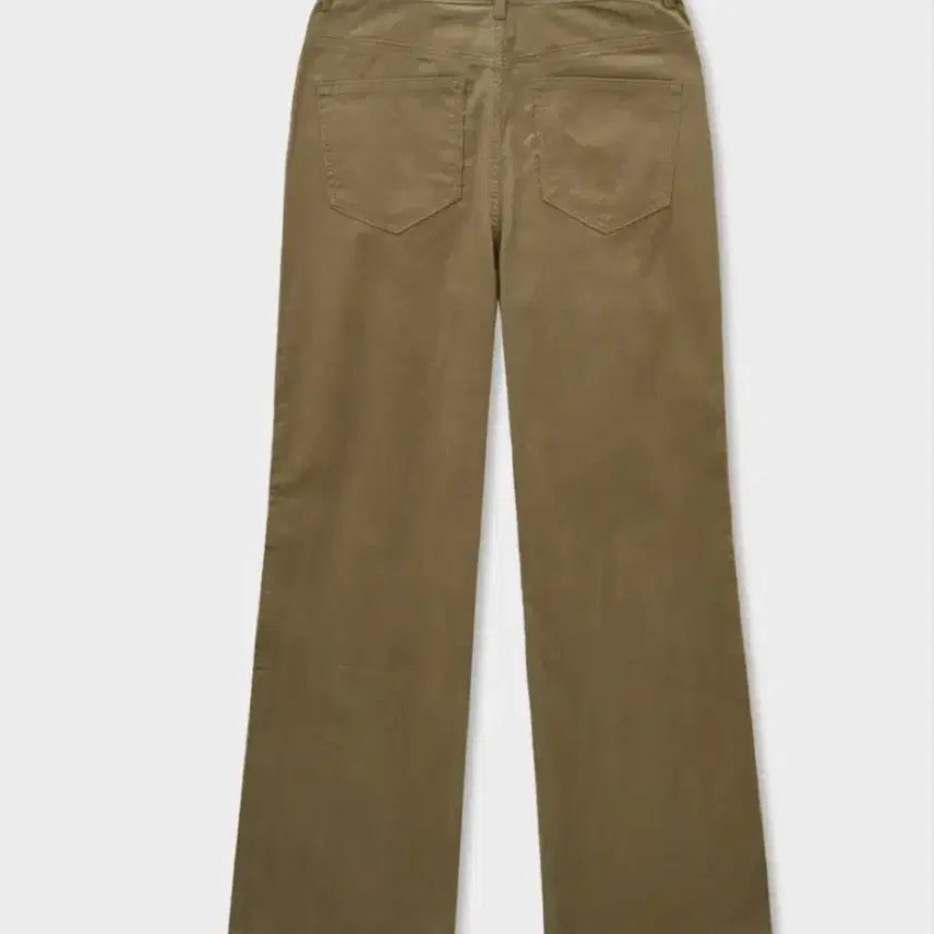 [BUNJANG] Minav Corduroy Wide Flare Pants Khaki / 미나브 코듀로이 와이드 플레어 팬츠 카키