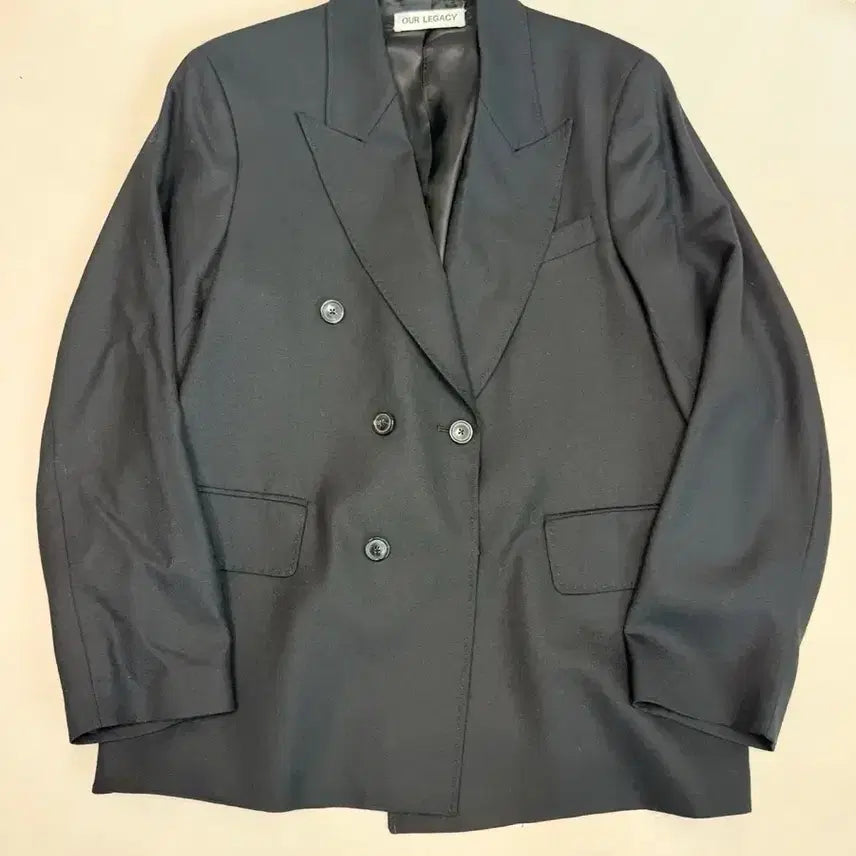 [BUNJANG] Our Legacy Unconstructed DB Blazer Panama Wool Black / 아워레가시 언컨스트럭티드 DB 블레이저 파나마울 블랙 50 사이즈 판매