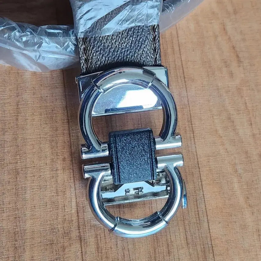 [BUNJANG] Unisex Premium Belt Silver Buckle Unique Pattern / 남여공용고급밸트