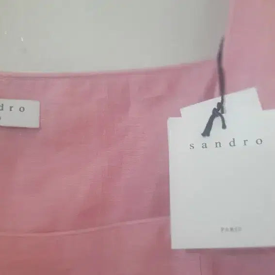 [BUNJANG] Sandro Pink Linen Blouse / 산드로 핑크 블라우스 새상품