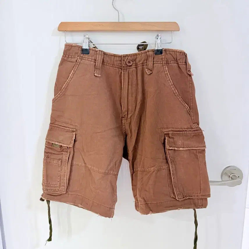 [BUNJANG] Japanese Vintage Hagumi Check Shirt and Cargo Pants Set / 일본빈티지 하구미 체크 카고 세트