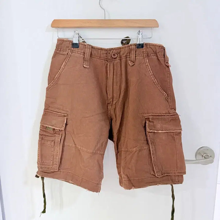 [BUNJANG] Japanese Vintage Hagumi Check Shirt and Cargo Pants Set / 일본빈티지 하구미 체크 카고 세트