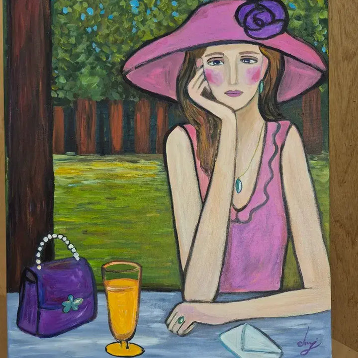 [BUNJANG] Woman Receiving a Letter Canvas Painting / 편지를 받은 여인