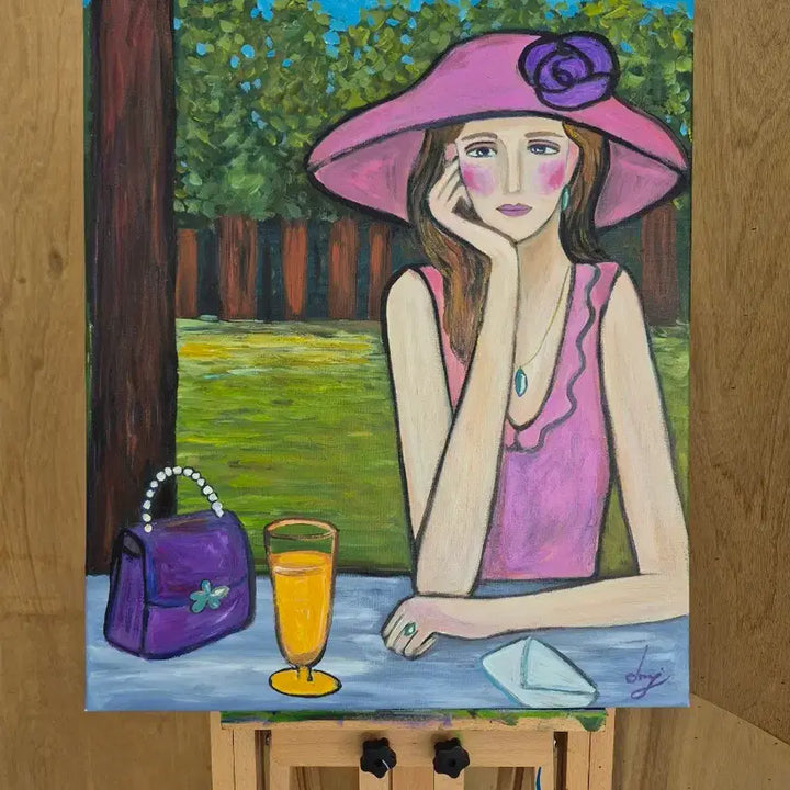 [BUNJANG] Woman Receiving a Letter Canvas Painting / 편지를 받은 여인