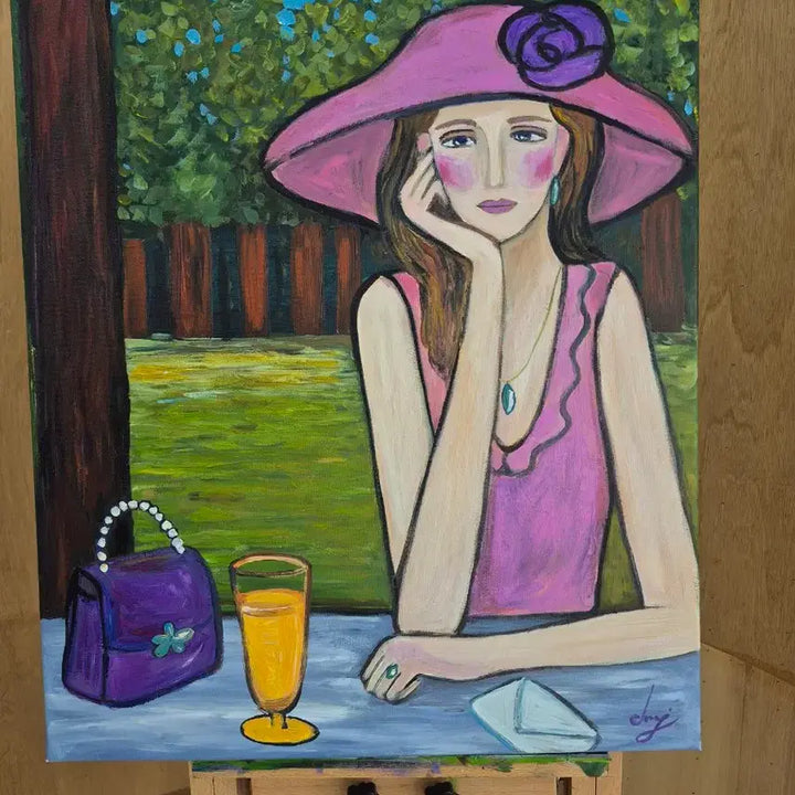 [BUNJANG] Woman Receiving a Letter Canvas Painting / 편지를 받은 여인