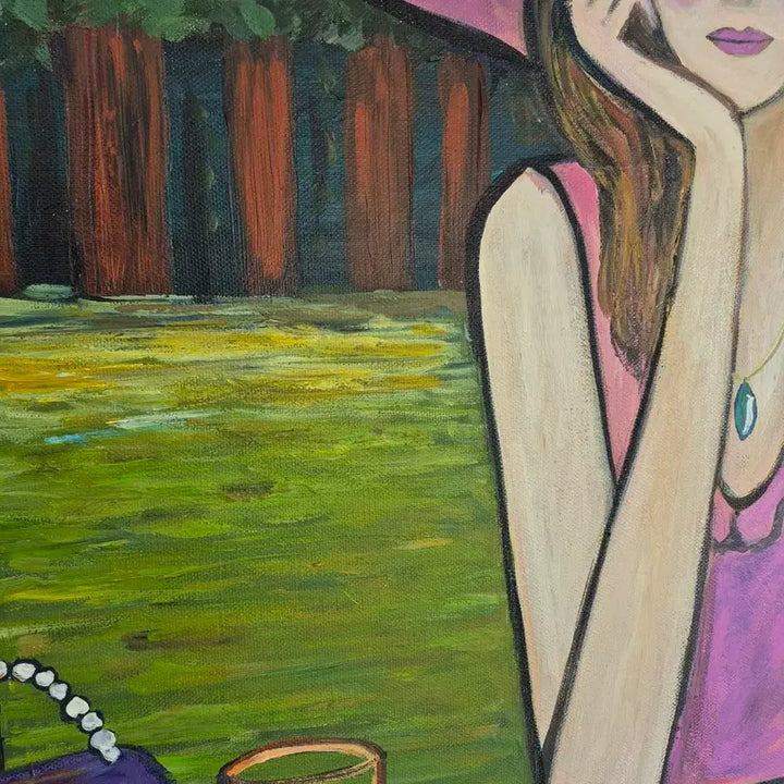 [BUNJANG] Woman Receiving a Letter Canvas Painting / 편지를 받은 여인
