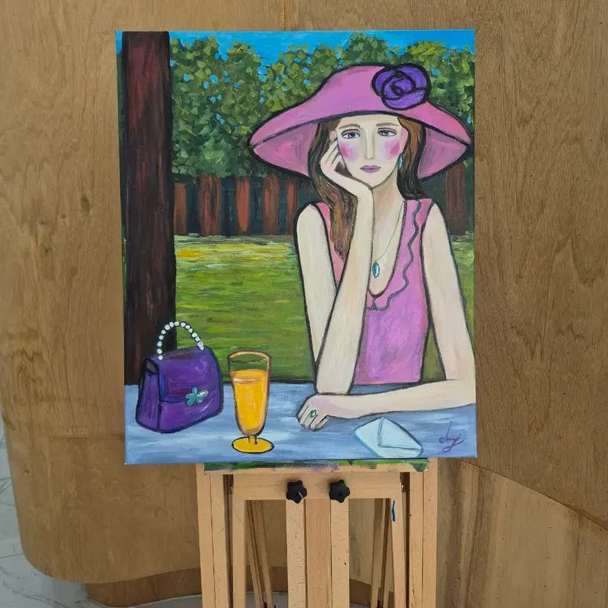 [BUNJANG] Woman Receiving a Letter Canvas Painting / 편지를 받은 여인