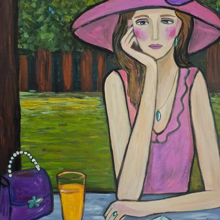 [BUNJANG] Woman Receiving a Letter Canvas Painting / 편지를 받은 여인