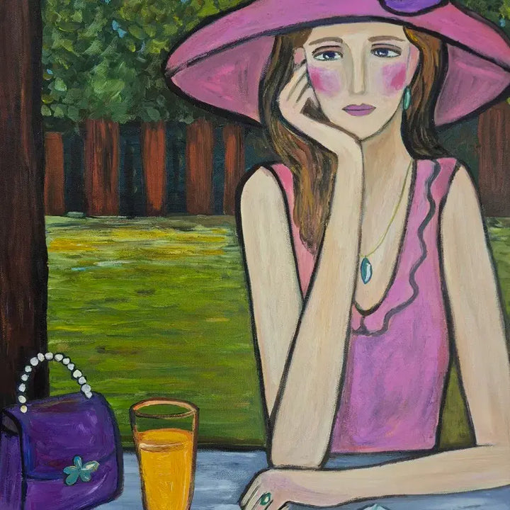 [BUNJANG] Woman Receiving a Letter Canvas Painting / 편지를 받은 여인