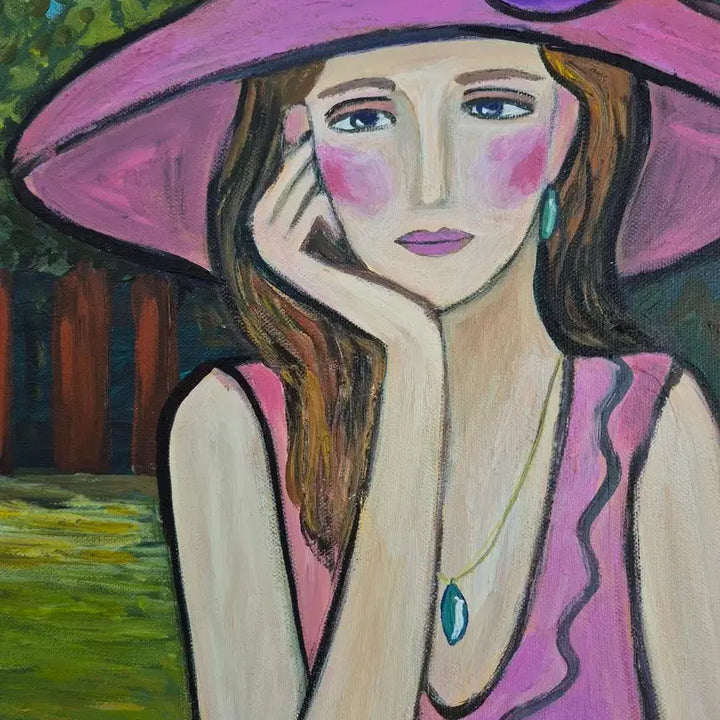 [BUNJANG] Woman Receiving a Letter Canvas Painting / 편지를 받은 여인