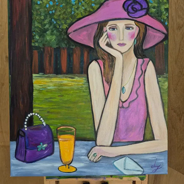 [BUNJANG] Woman Receiving a Letter Canvas Painting / 편지를 받은 여인