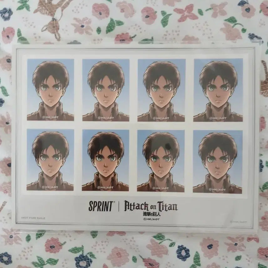 [BUNJANG] Attack on Titan Eren Yeager Sprint Photo / 탈덕 처분) 진격의 거인 스프린트 에렌 증명사진