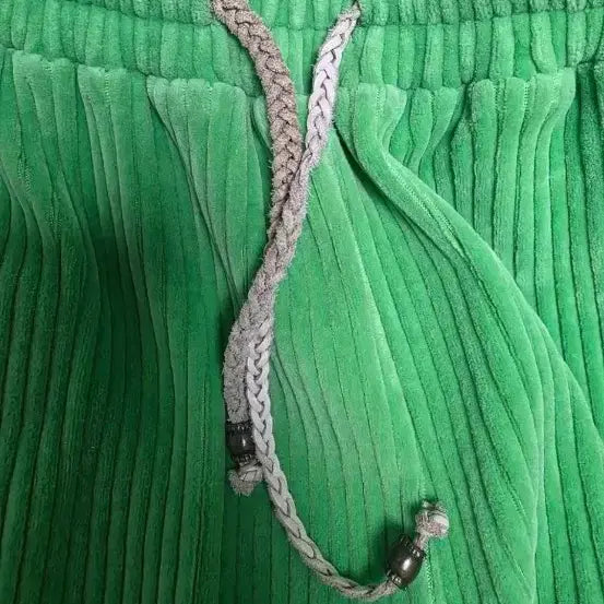 [BUNJANG] Green Corduroy Jogger Pants / 연두색 코듀로이 조거팬츠