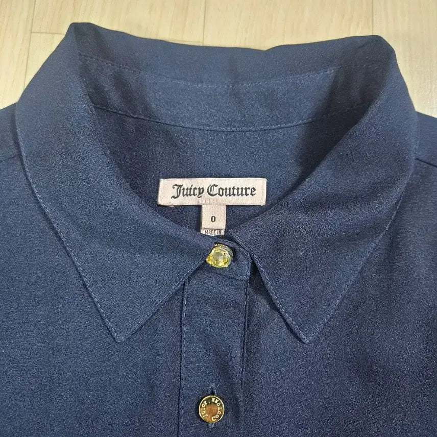 [BUNJANG] Juicy Couture Navy Blouse Shirt Dress / 쥬시꾸뛰르 네이비 블라우스 셔츠원피스 0