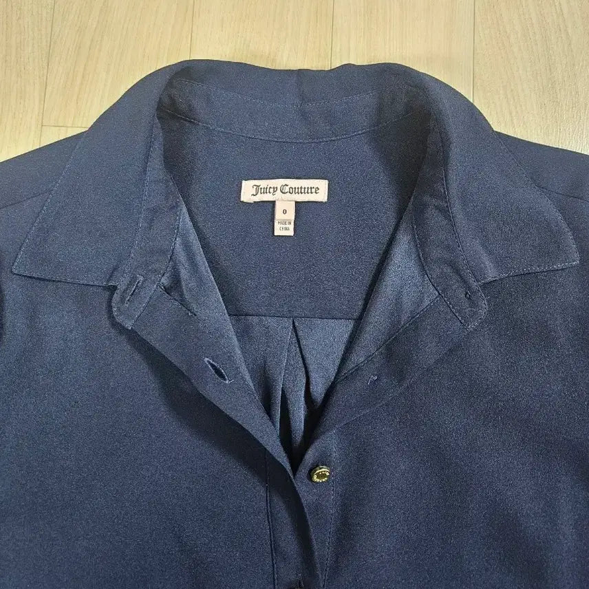 [BUNJANG] Juicy Couture Navy Blouse Shirt Dress / 쥬시꾸뛰르 네이비 블라우스 셔츠원피스 0