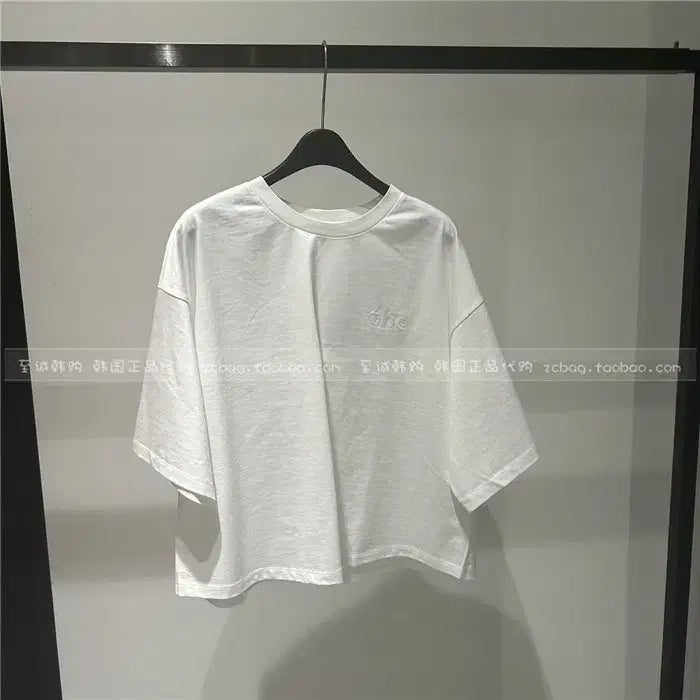 [BUNJANG] The Cashmere Oversized Round T-Shirt / (@땡처리)더캐시미어 여성 박시핏 라운드 티셔츠