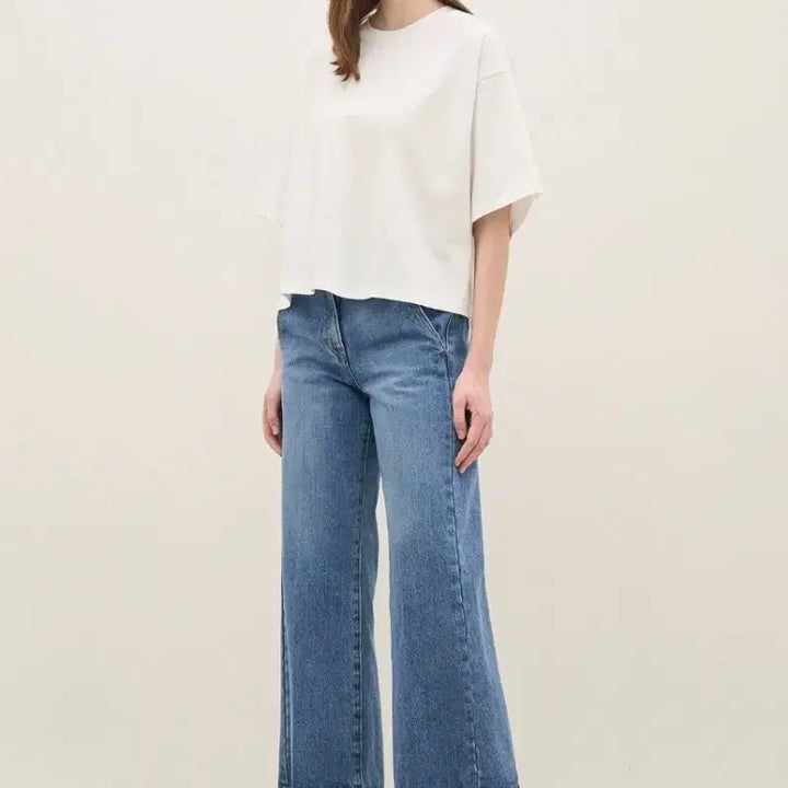 [BUNJANG] The Cashmere Oversized Round T-Shirt / (@땡처리)더캐시미어 여성 박시핏 라운드 티셔츠