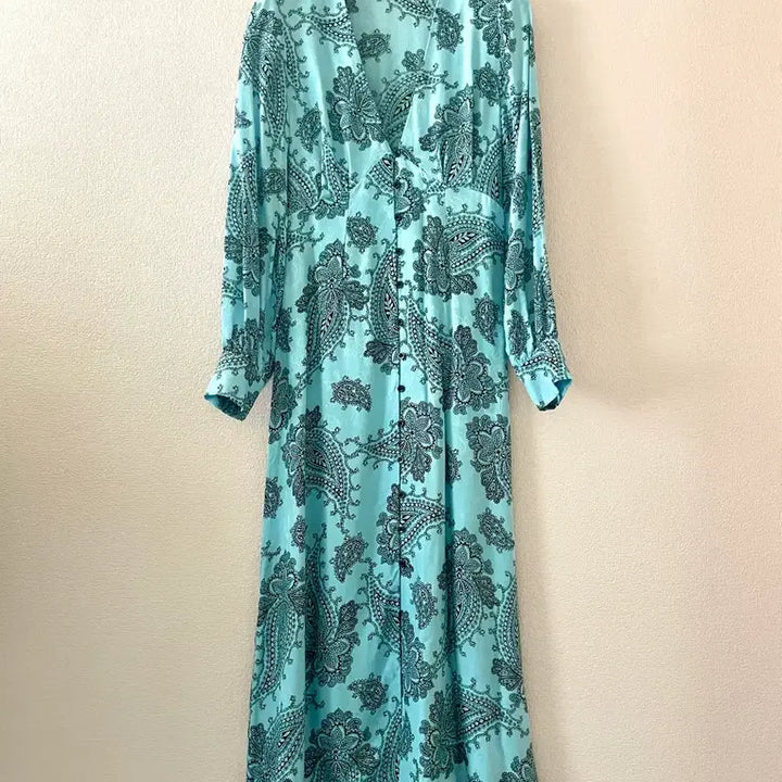[BUNJANG] Sandro Paisley Long Dress / 산드로 페이즐리 롱원피스