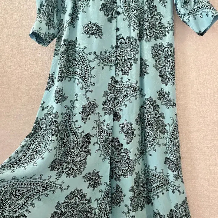 [BUNJANG] Sandro Paisley Long Dress / 산드로 페이즐리 롱원피스