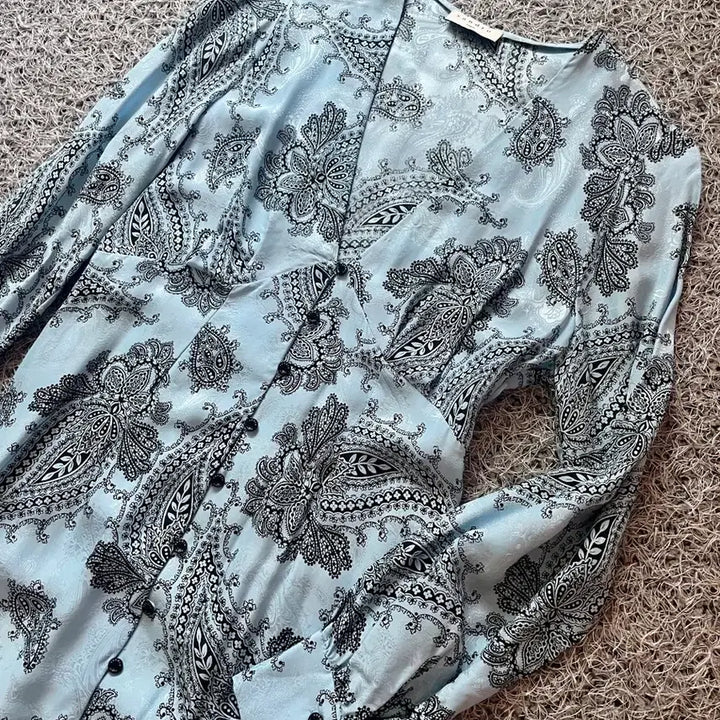 [BUNJANG] Sandro Paisley Long Dress / 산드로 페이즐리 롱원피스