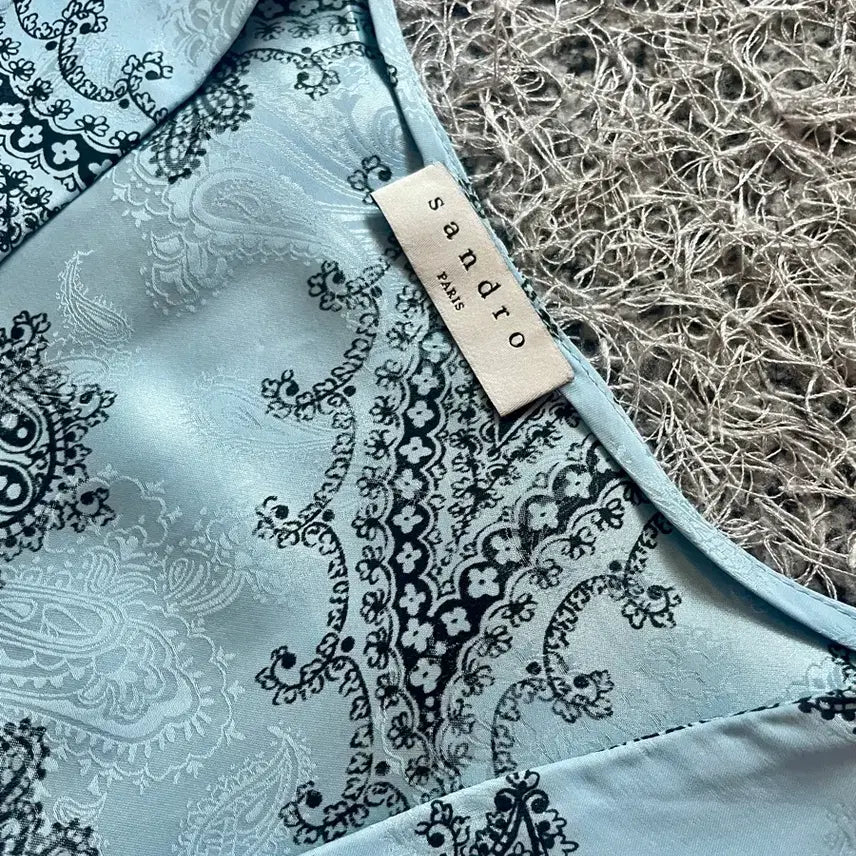 [BUNJANG] Sandro Paisley Long Dress / 산드로 페이즐리 롱원피스