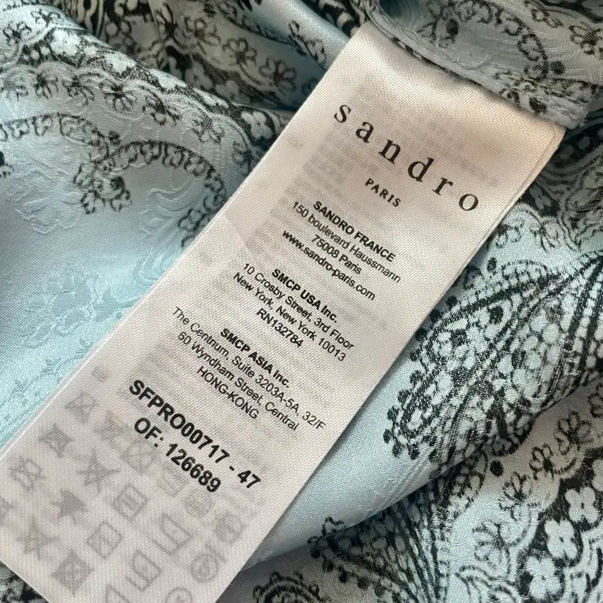 [BUNJANG] Sandro Paisley Long Dress / 산드로 페이즐리 롱원피스