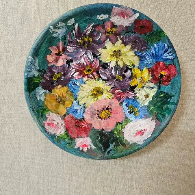 [BUNJANG] Hand-Painted Wooden Bowl / 나무 그릇에 손그림