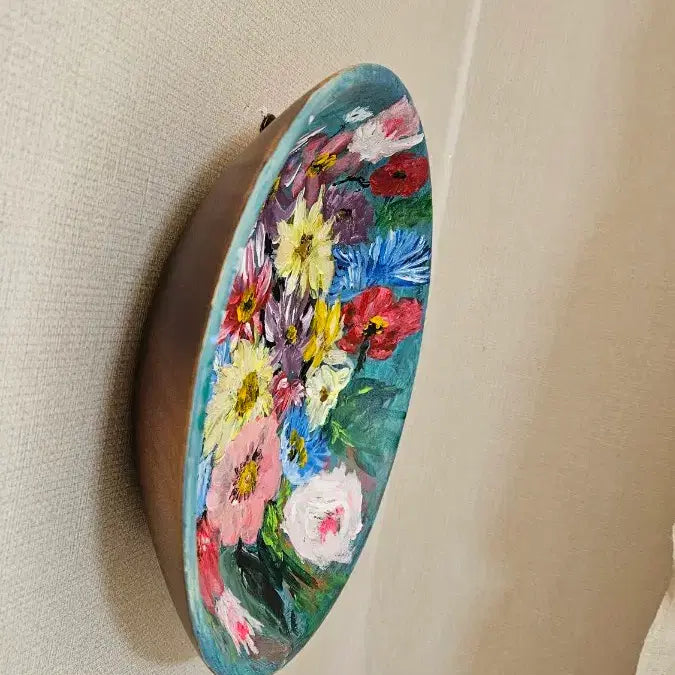 [BUNJANG] Hand-Painted Wooden Bowl / 나무 그릇에 손그림