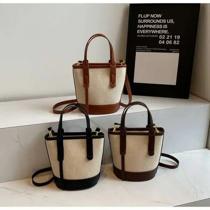 [BUNJANG] Canvas Mini Crossbody Bag / (새상품) 캔버스 미니 크로스백  캐주얼백 출근백 심플백