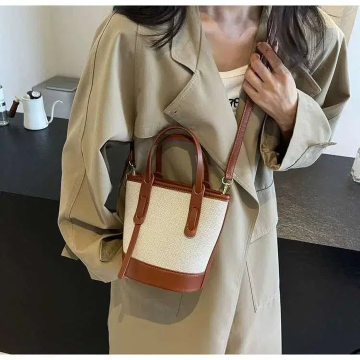 [BUNJANG] Canvas Mini Crossbody Bag / (새상품) 캔버스 미니 크로스백  캐주얼백 출근백 심플백