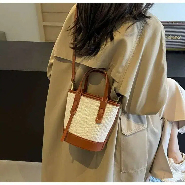 [BUNJANG] Canvas Mini Crossbody Bag / (새상품) 캔버스 미니 크로스백  캐주얼백 출근백 심플백
