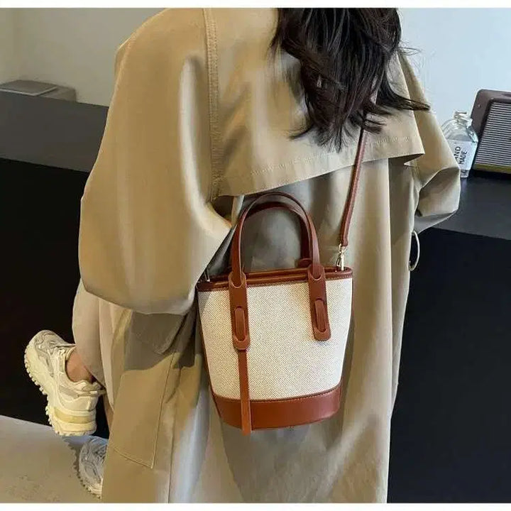 [BUNJANG] Canvas Mini Crossbody Bag / (새상품) 캔버스 미니 크로스백  캐주얼백 출근백 심플백