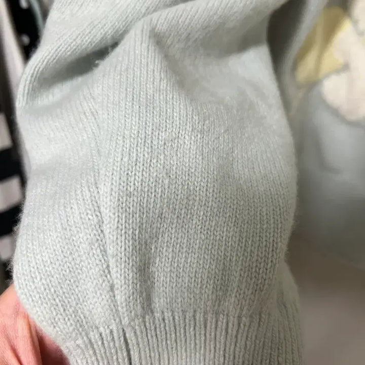 [BUNJANG] Jolie Ladie Cat Cardigan Mint / jolie ladie졸리레이드 고양이 가디건 민트